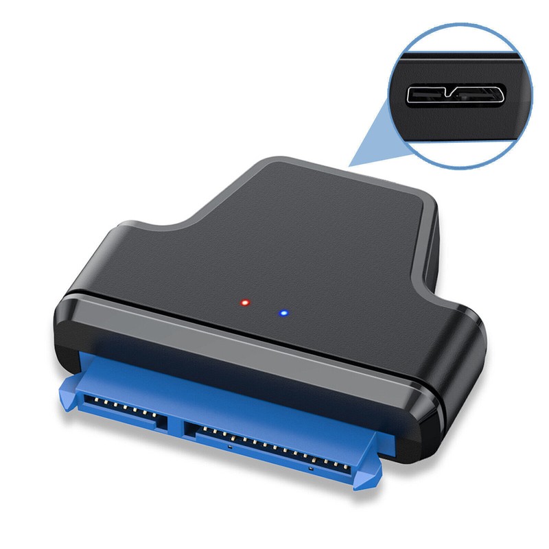 NFHK SATA 22Pin 7+15 Enclosure to Micro USB 3.0 5Gbps Adapter for 2.5"HDD SSD gallery