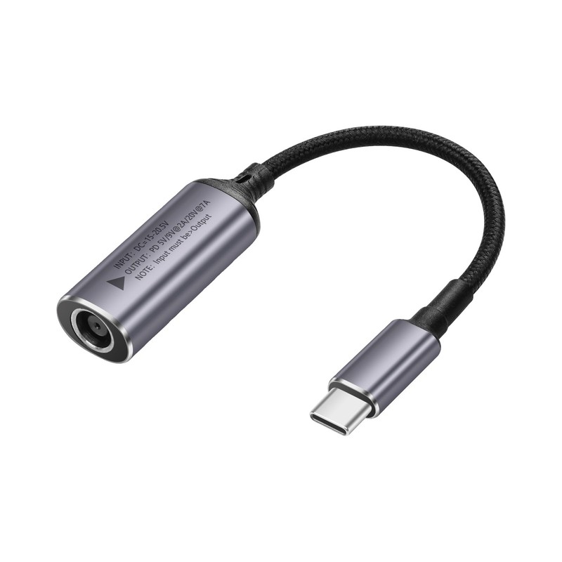 PD 140W DC5525 to USB C Cable DC 5.5mm x 2.5mm Female Input to Type C Male Po