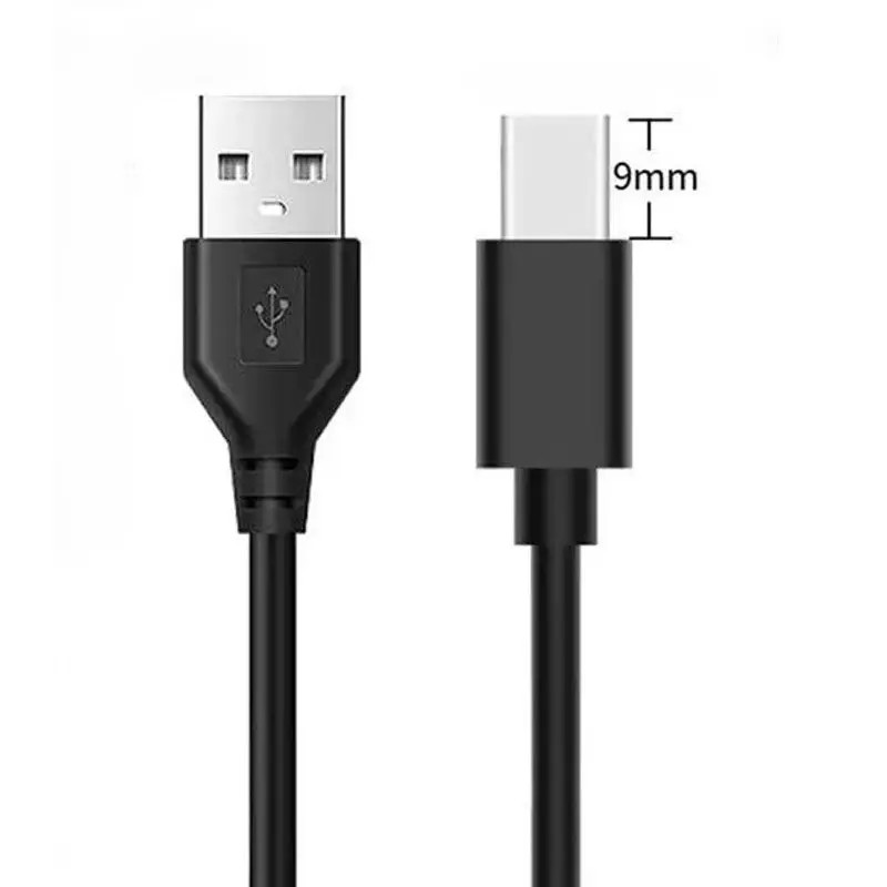 9mm Extra Extended Long Tip USB-A Type C 2A Fast Charging Data Cable For Huawei