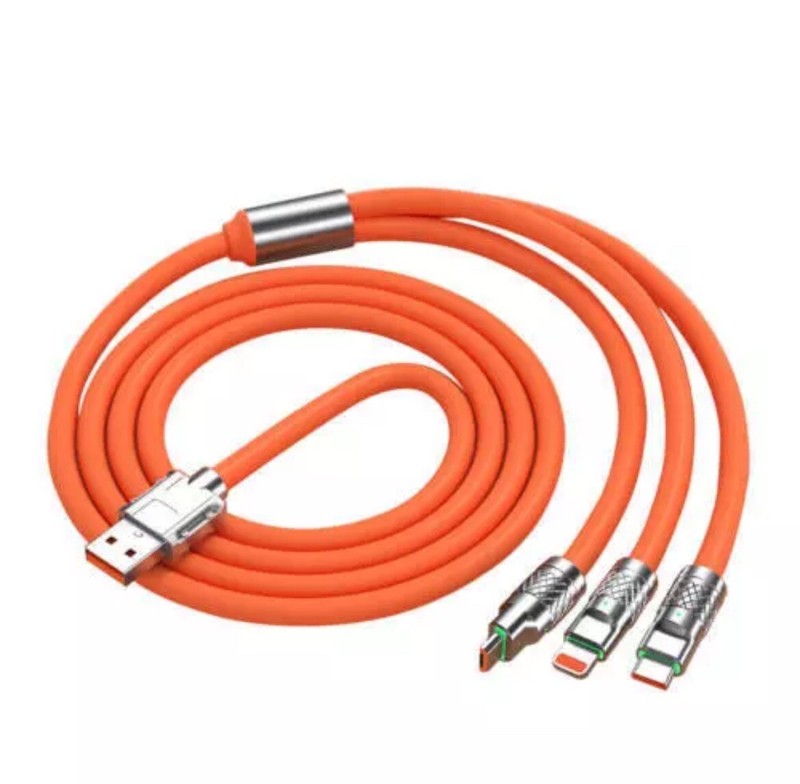 3 in 1 Fast Charging Cable Cell Phone Charger Cord For iPhone Type C Micro USB gallery