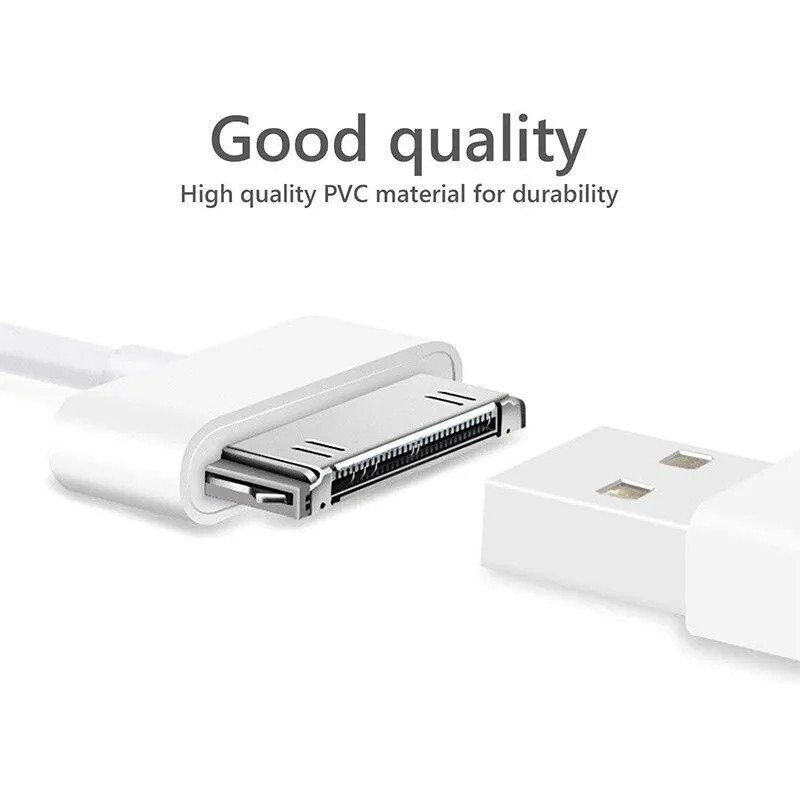 2* USB Data Sync Cable Cord Charger for iPhone 4 4G 4S 3GS iPod Nano Touch 4G gallery