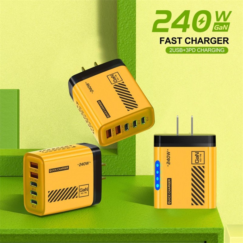 240W Fast Charging USB C US Wall Charger for iPhone 17 16 15 14 13 Plus Pro Max gallery