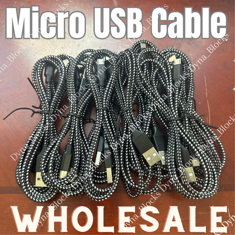 Bulk Lot 3/6/10FT Micro USB Fast Charger Cable For Samsung LG Charging Data Cord