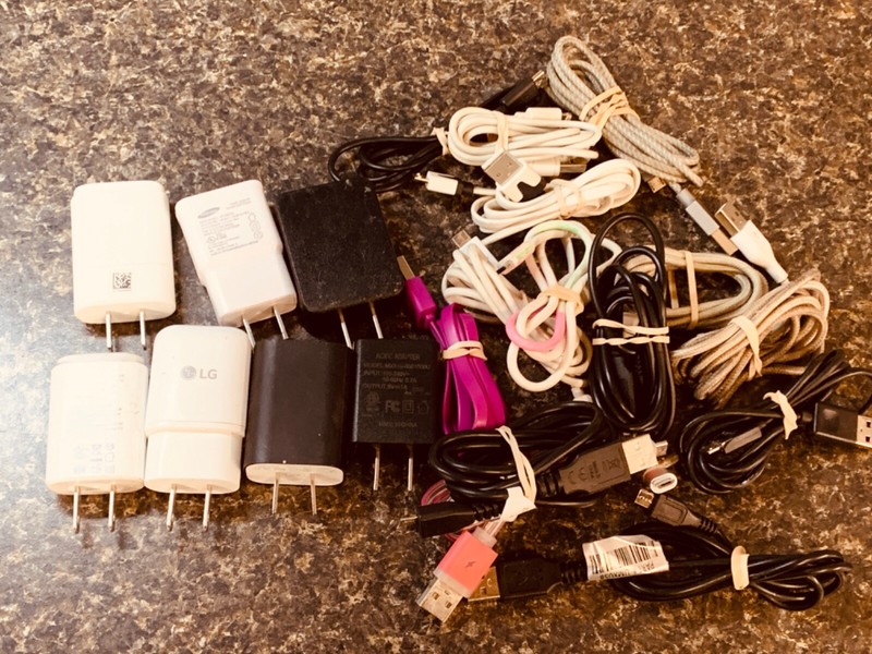 Travel Charger Wall Charger Adapter and Micro USB Cord LG Samsung Alcatel ZTE