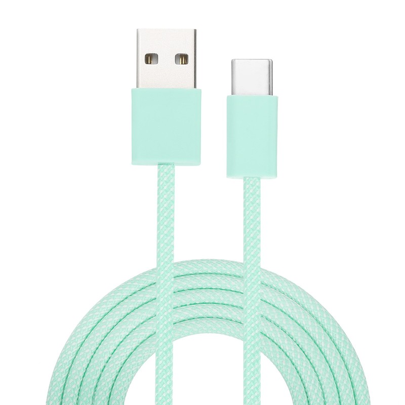 6.56ft USB Type C Charger Cable, 2A Type-C to USB A Charging Data Cord Green