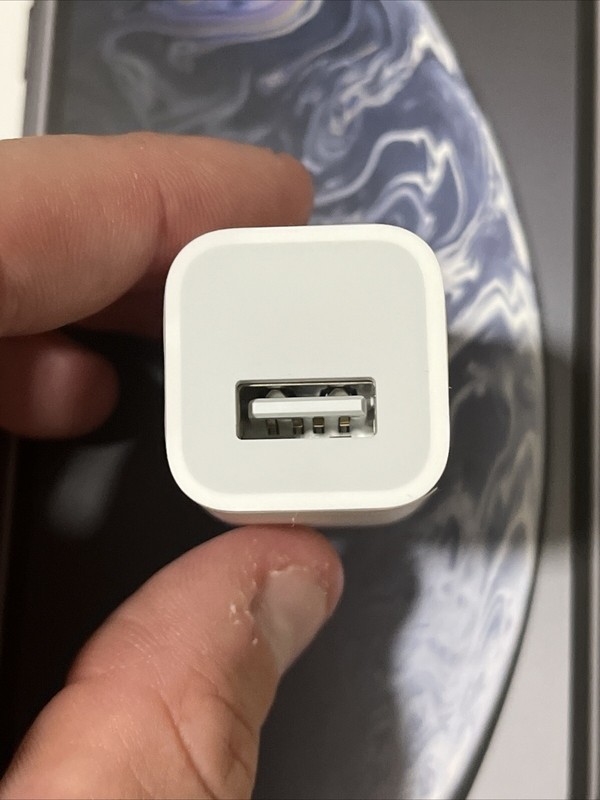 Apple 5W USB Wall Charger Cube Power Adapter for iPhone - White gallery