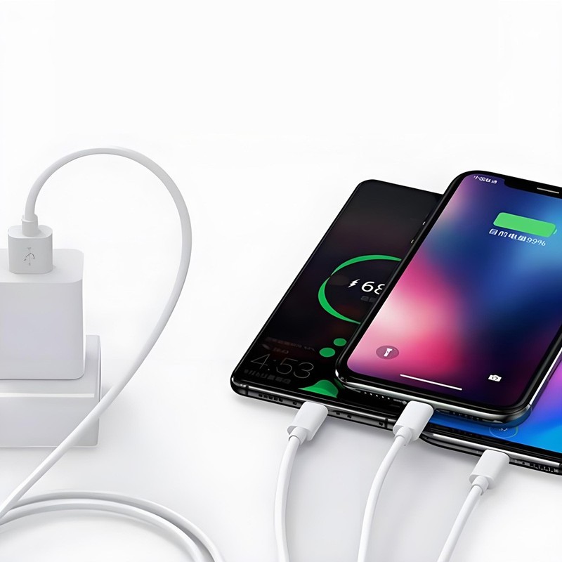 Heavy Duty 3 in 1 Multi USB Charger Charging Cable For Type-C USB Micro 1.2 - 2m gallery