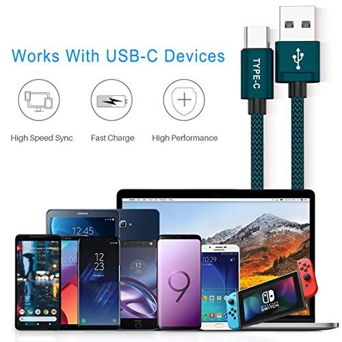 USB Type C Charger Cable 3-Pack with USB to C Adapter, Thunderbolt 4 OTG Convert gallery
