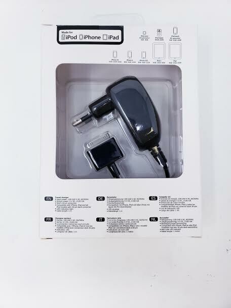 Xqisit Travel Charger for Apple iPhone 3 3S 4 4S iPod iPad 1 2 3 Euro Pin gallery