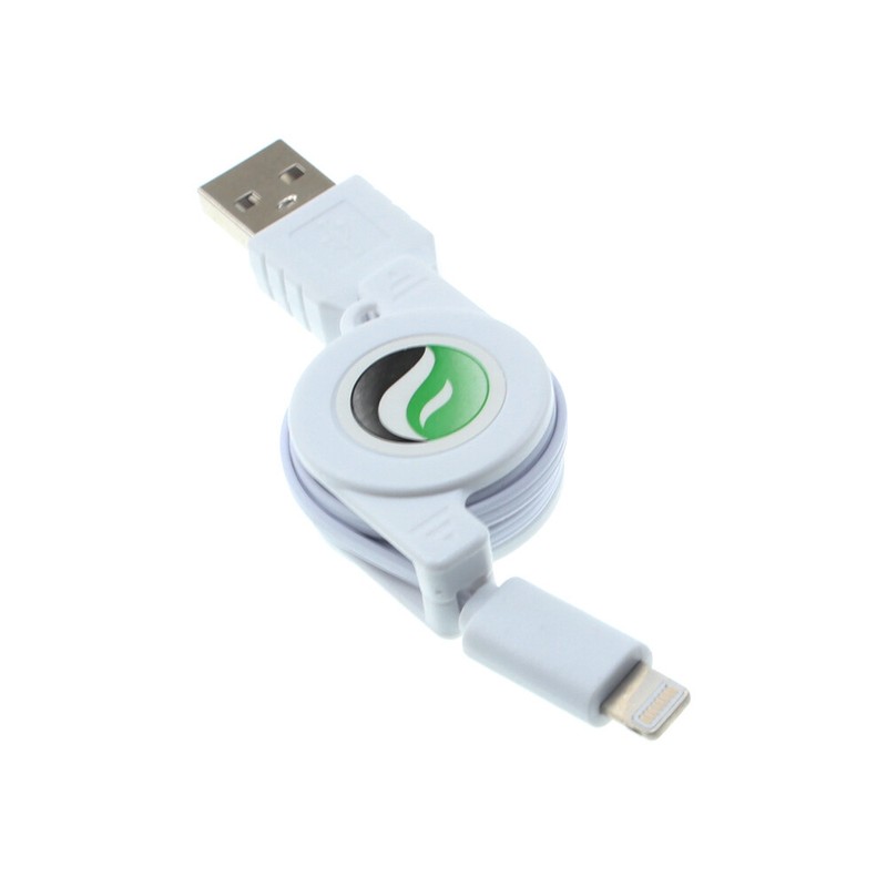 For iPhone 11 12 13 PRO MAX XS SE – USB CABLE RETRACTABLE CHARGER POWER CORD