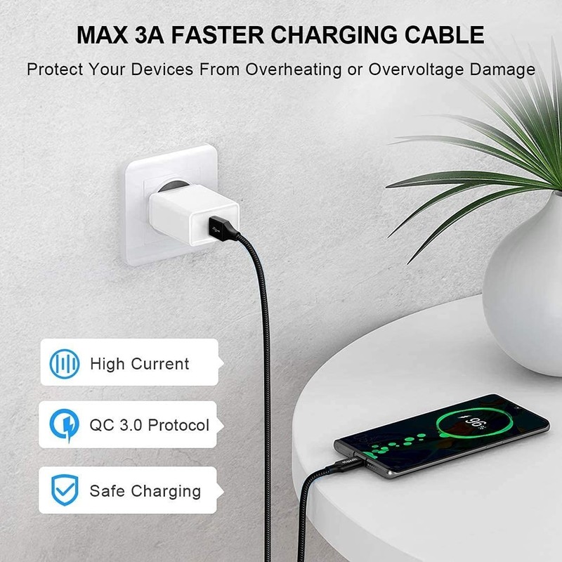 Long USB Cable [12ft, 2-Pack], Fast Charging USB A to Charger Cable Braided f... gallery