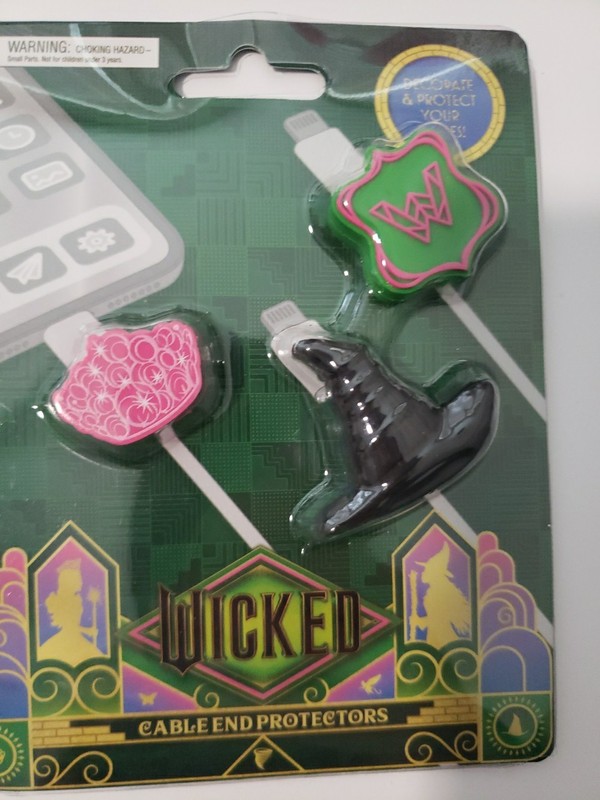 Movie Wicked Cable End Protectors Decorate W/Witch Hat, Crown & Wicked Universal gallery