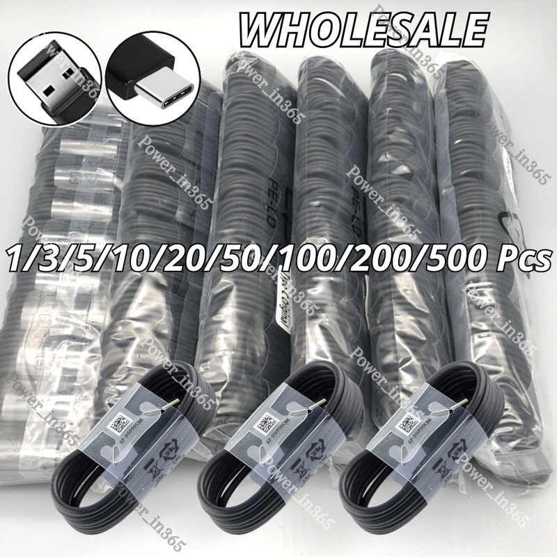 USB C Type C Fast Charger Cable Cord Lot For Android Samsung A52 51 50 S20 21 22