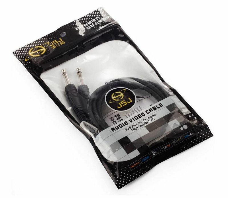 Premium 6.35mm 1/4" Male Guitar Audio Adapter Cable M/M 1.5m 5Ft Black Mono AU gallery