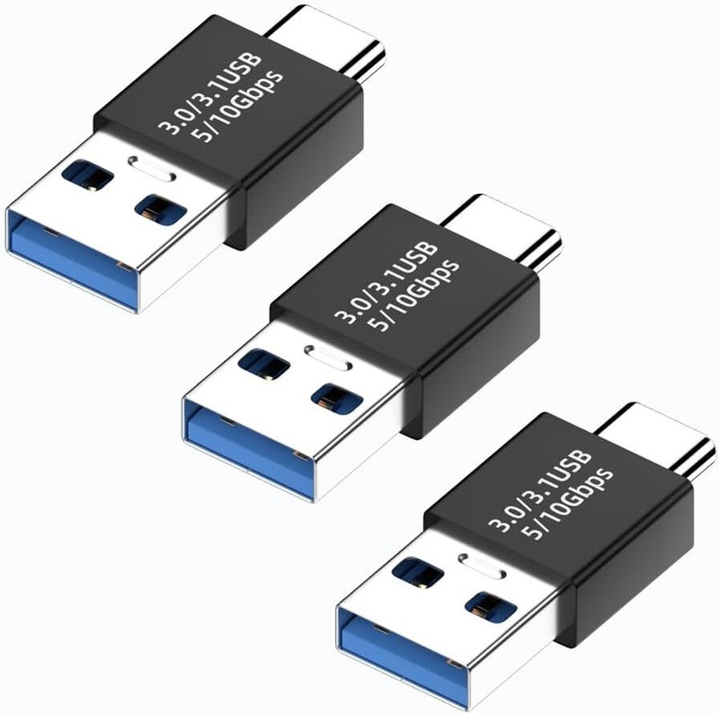 2pcs Type-C 3.1 Male to USB 3.0 A Male Adapter Converter Data Charging Connector gallery