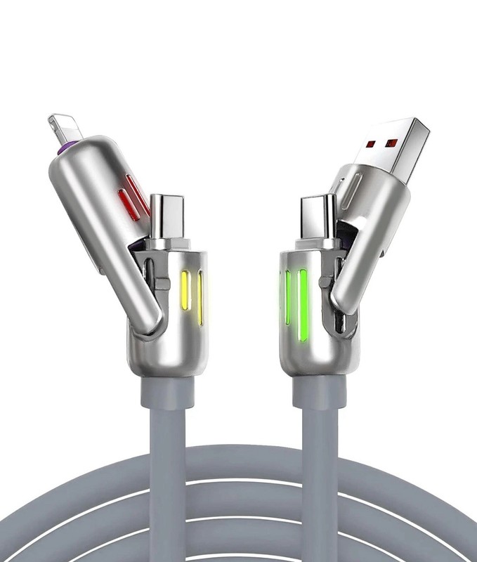 4 in 1 Multi-USB Charging Cable - MAX 240W Fast Charging/With USB A+ Type-C 6ft gallery
