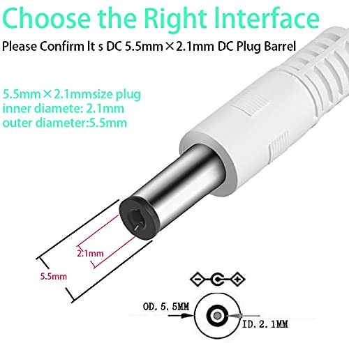 3-Pack 4ft USB 2.0 A Type Male to DC 5.5 x 2.1mm DC 5V Power Plug Connector C... gallery
