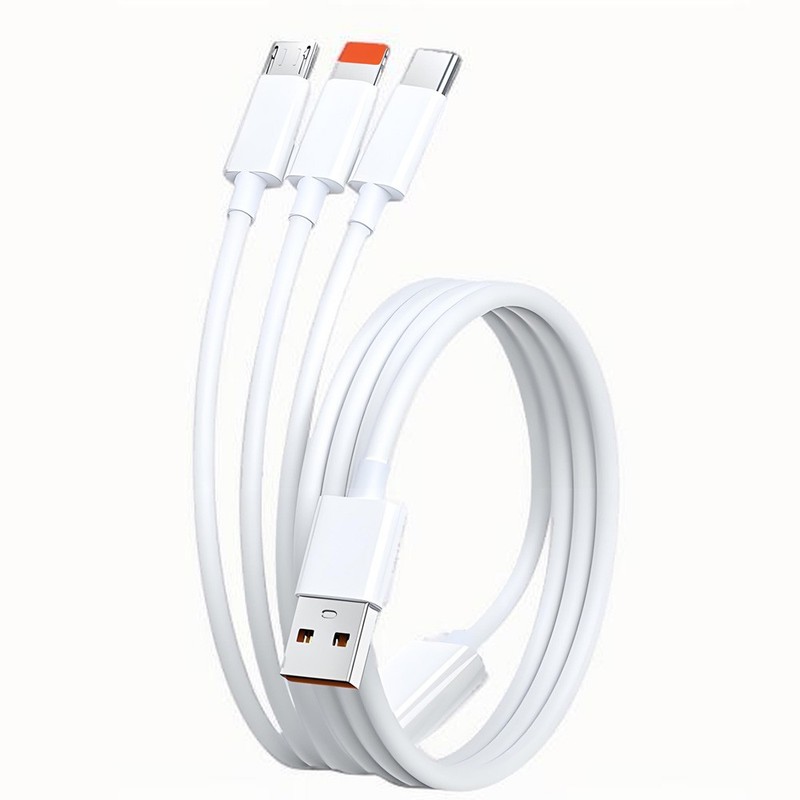 Heavy Duty 3 in 1 Multi USB Charger Charging Cable For Type-C USB Micro 1.2 - 2m gallery