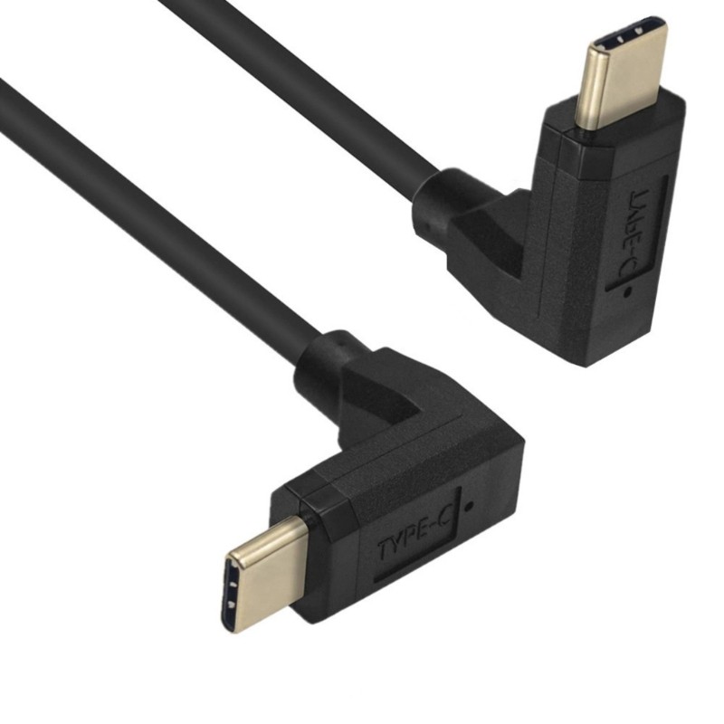 Right Angled Type C Cable Male to Male Fast Charging Cord 10Gbps Data Transfer gallery
