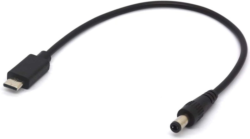 USB to DC Cable - 22cm USB-to DC 5.5 x 2.5mm Power Plug for MacBook