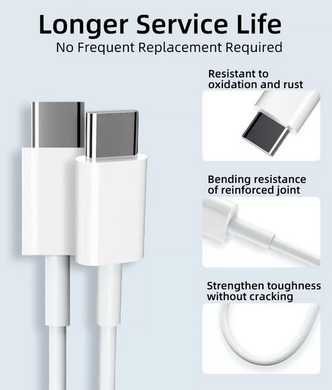 100W Type-C to USB-C Fast Charger Cable Cord Lot For iPhone 15 Pro Max/Samsung gallery