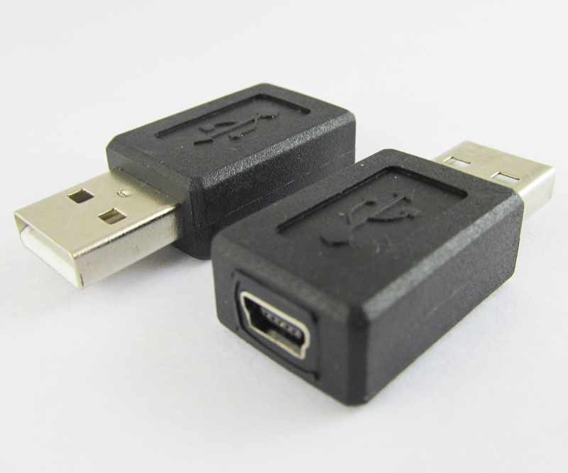 5pcs Micro 5pin USB Female To USB 2.0 A Male Plug USB Adapter Connector gallery
