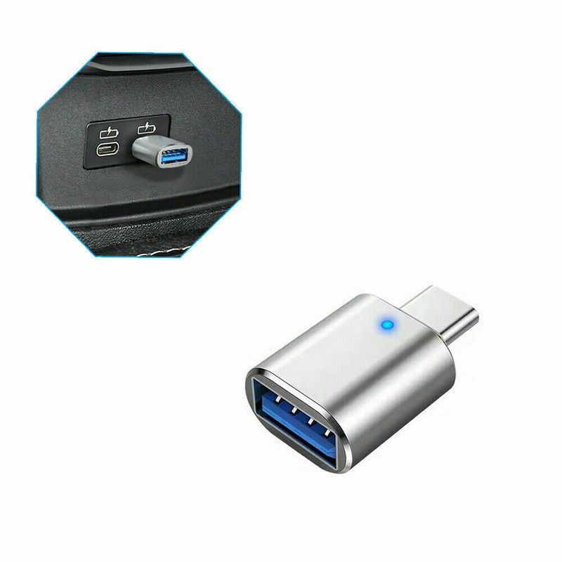 LED USB-C 3.1 Male to USB A Female Adapter Converter OTG Type C Android Phone gallery