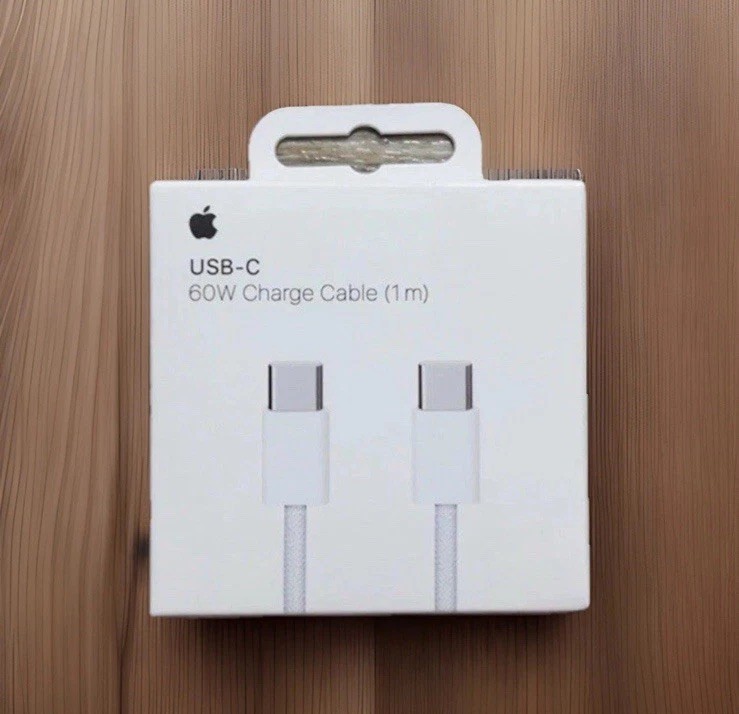 GENUINE Apple 60W USB-C Woven Charge Cable 1M- White