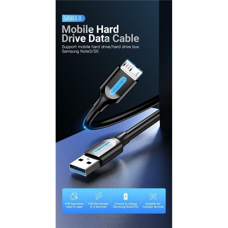 USB 3.0 Cable Lead To Micro B for Seagate Game Camera External Hard Drive 2.5 gallery