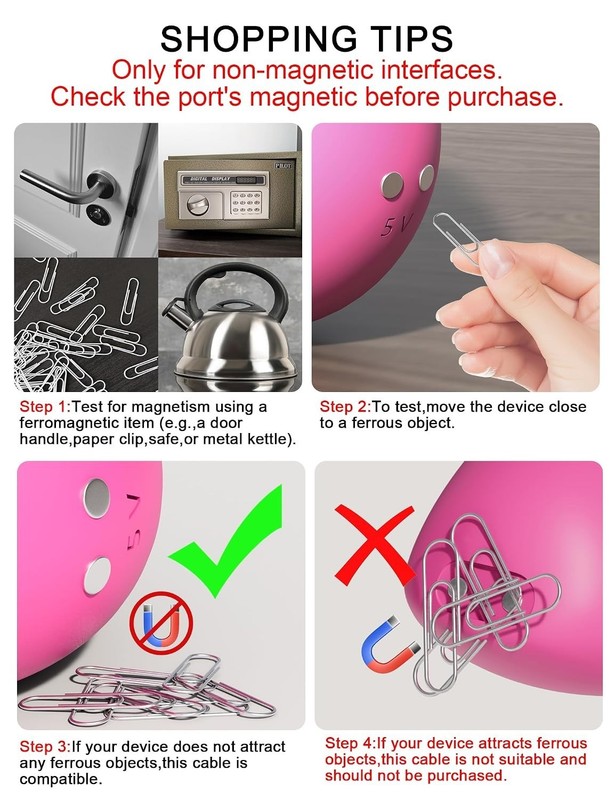 Magnetic Charging Cable - Lightweight USB Cord for Safe Device Connects gallery