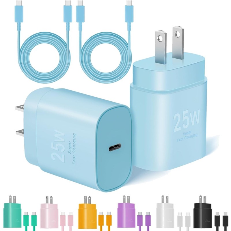 Type C Charger Fast Charging, 2Pack [10FT&6FT] Long USB C Cable with 25W Phon…