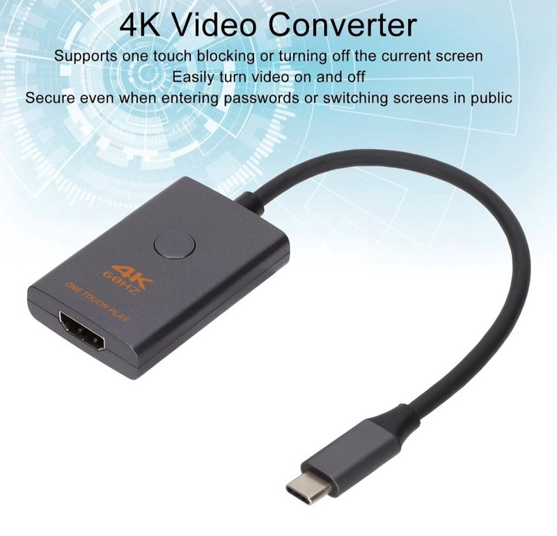 HDMI To Type C Multimedia Interface Adapter 4K Rugged 18gbps 4K Video Converter gallery