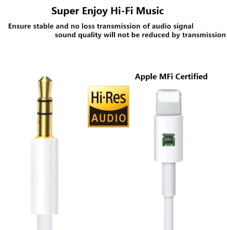 Apple MFi Certified iPhone Aux Cord, Lightning to 3.5 mm Headphone Jack Adapter gallery