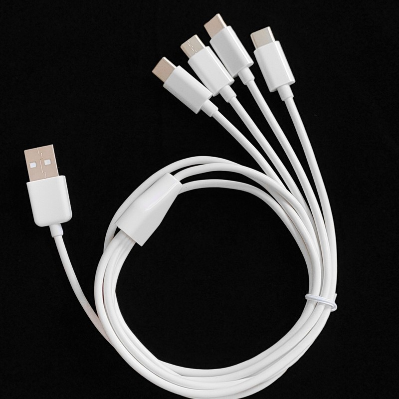 1m 3ft 4 in 1 USB Type C Charging Cable Multiple Charging USB Type C Adapter