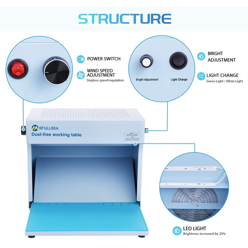 Laminar Flow Hood HEPA Filter Flow Hood Mycology HEPA Air filtration Fan Unit... gallery