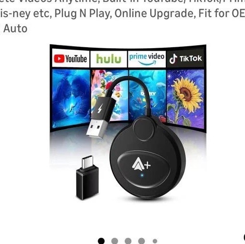 Android Auto Wireless Adapter with Video Streaming, Download and Delete Videos