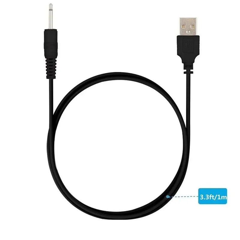 USB DC 2.5mm Charger Cable Cord for Rechargeable Massager Universal USB Power