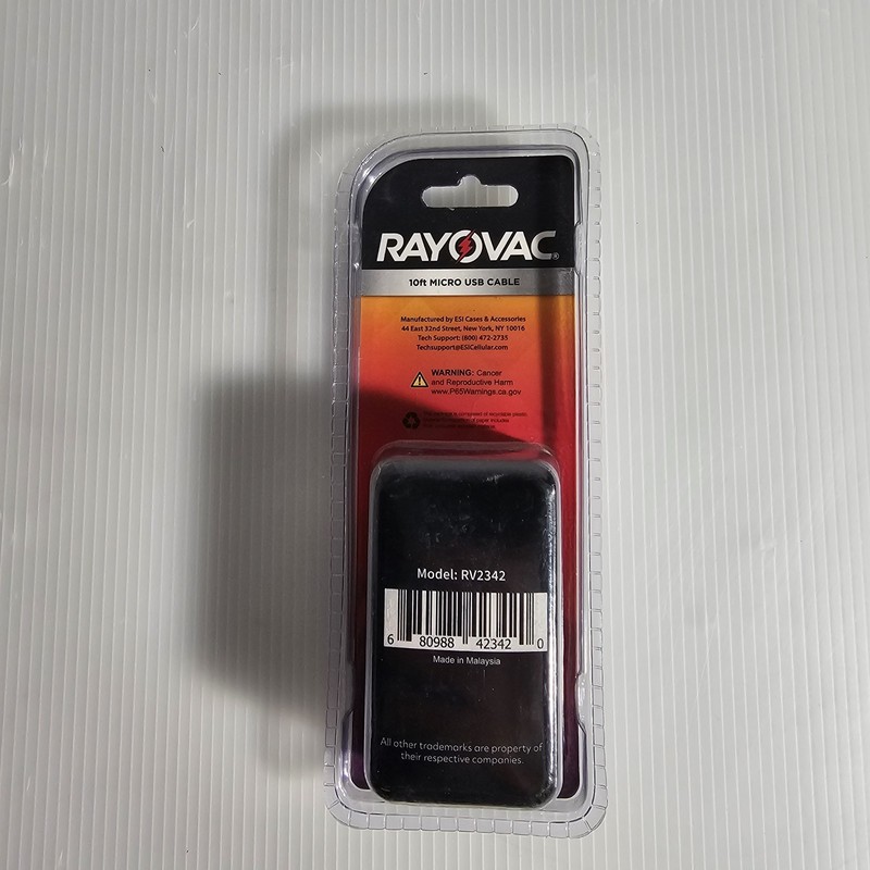 New Rayovac Fusion Micro USB Charging Cables 6ft White gallery