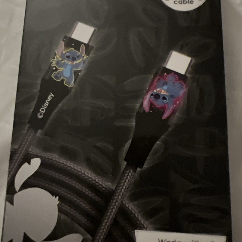 Disney STITCH Charging Cable Type C To C 6 FT Cable gallery