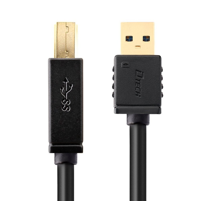 3 Feet USB 3.0 A Male To B Male Printer Cable Superspeed Data KVM Wire Black gallery