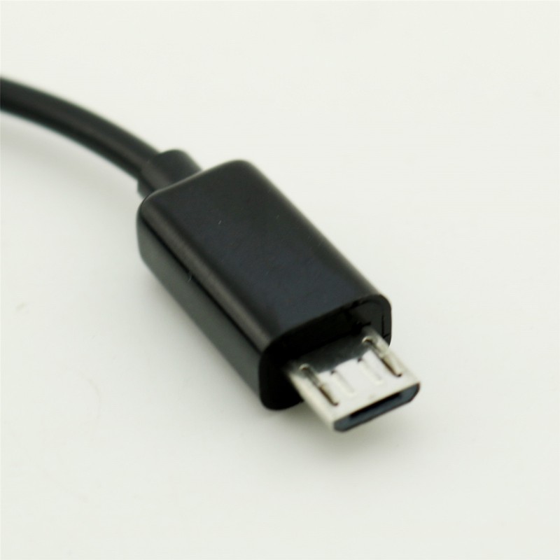 1x 2 in1 Micro USB OTG Hub Extension Adapter For Android Phone & Tablet Black gallery