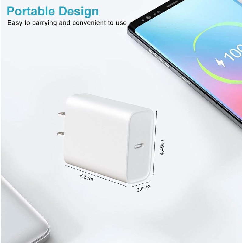 4 Original Carga Rapida USB-C De 20W Cargador Para iPhone 17 16 15 Pro Max Plus gallery