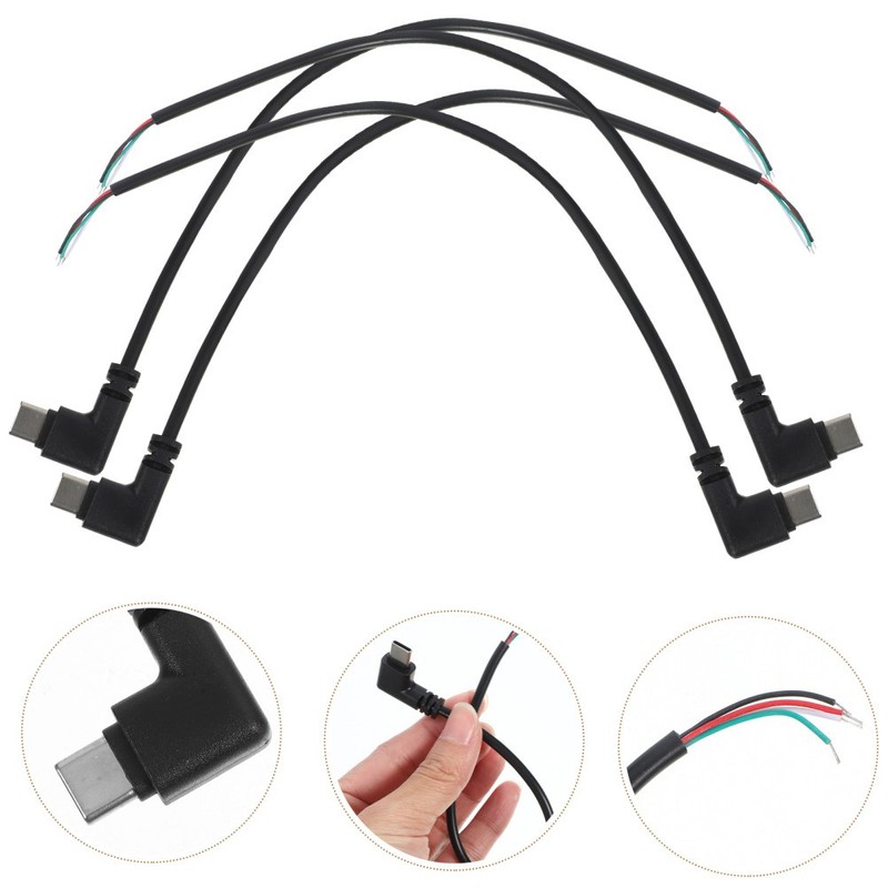 3 Pieces Right Angle Usb Cable Short Pigtail Plug Right-angle Extension gallery