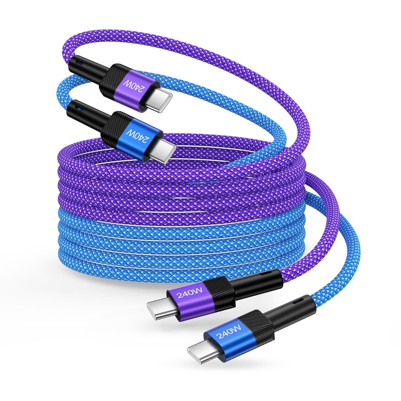 240W Fast USB C to USB C Cable 3FT for iPhone 17e 17 Air 17 Pro Max 16e 16 15...