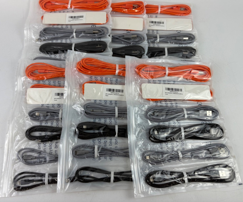 Lightning Cable[Apple MFi Certified]iPhone Charger 6Pack 3/6/10 FT-Lot of 6