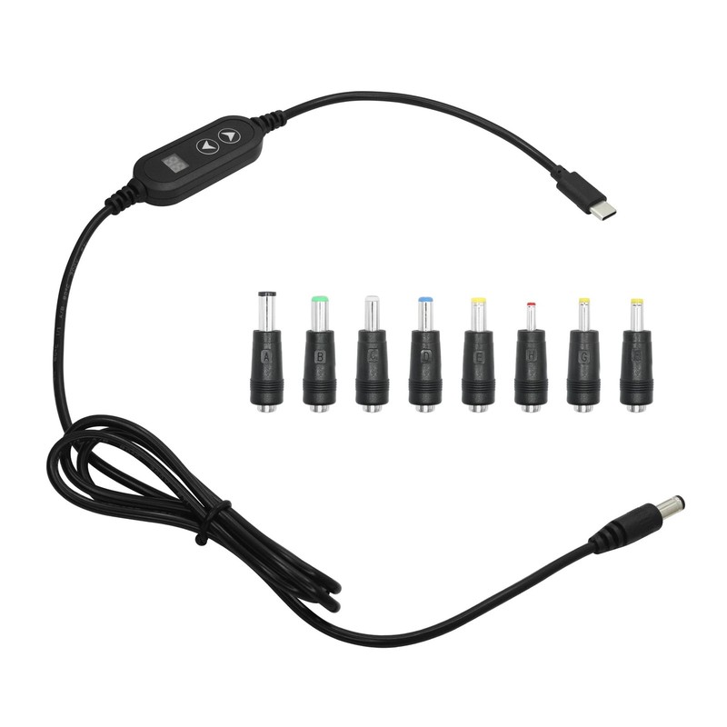 USB to DC PD Adapter Cable 3.6FT, 5V/9V/12V/15V/20V Multi-Voltage USB-Power C…
