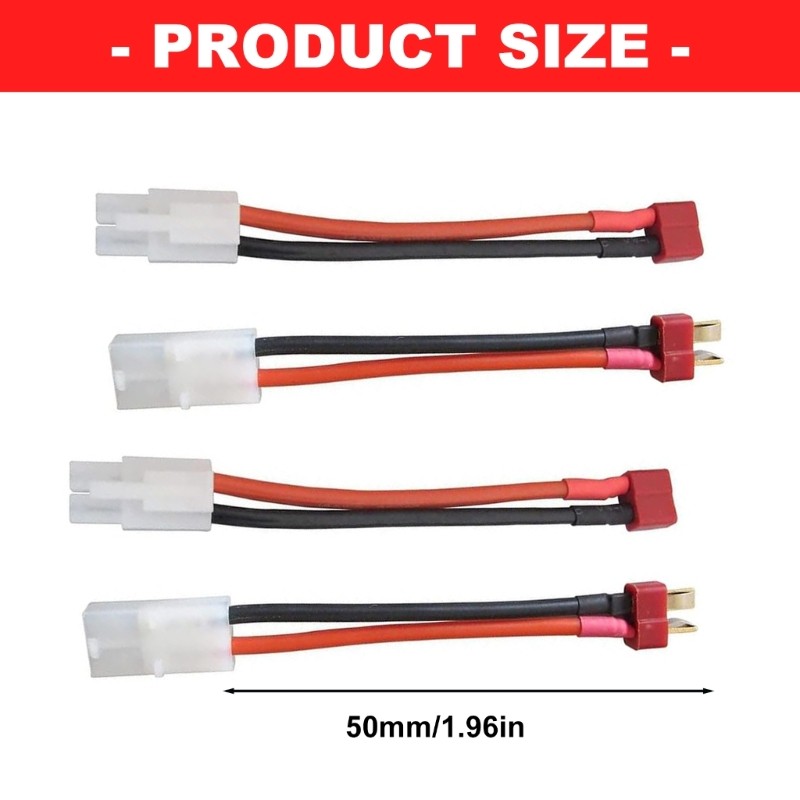 14AWG Silicone Charging Cable T Plug Connector Remote Control Electric Model Car gallery
