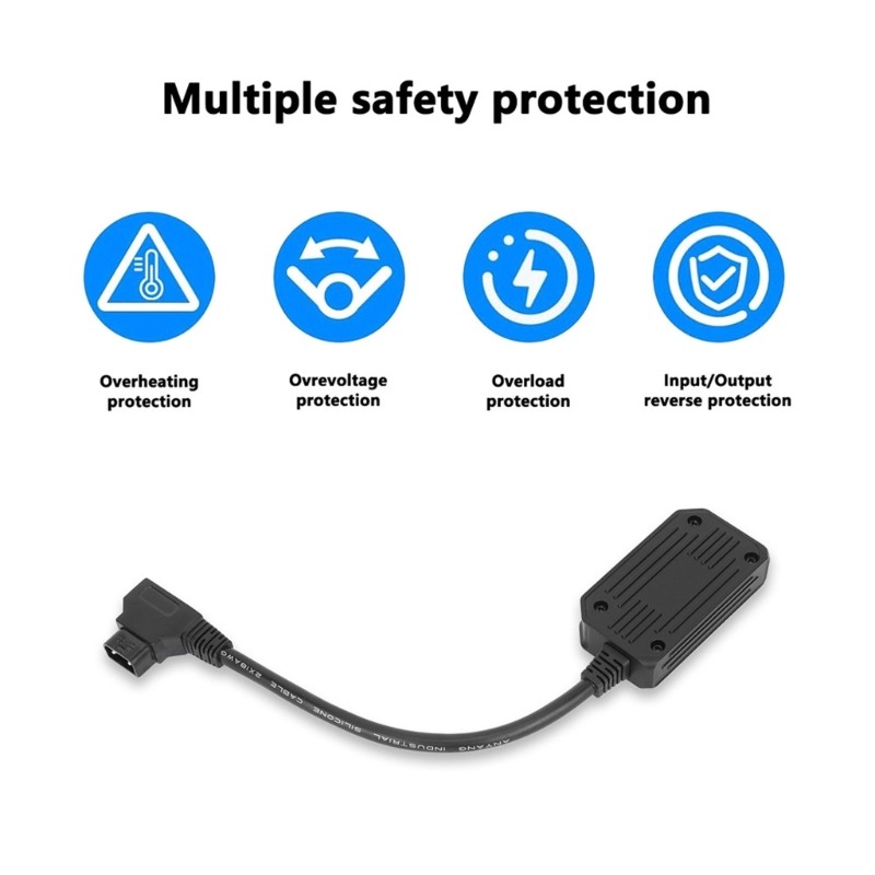 Practical D Tap to Type C Converter with Flash Charge Capability ABS Texture gallery