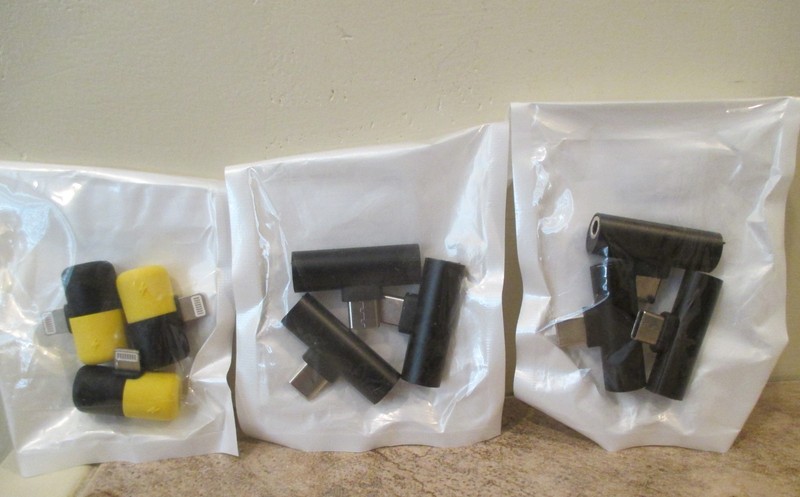 6 Pkgs Headphone Jack Adapter Adapters - Total of 14 gallery