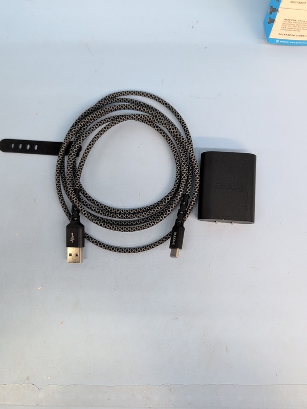 iHome Dual Port Wall Charger & USB-C Cable 6ft Black IHCT3156B-OD gallery